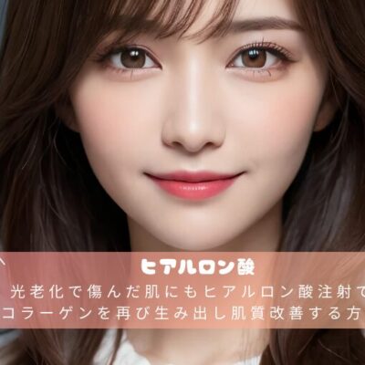 光老化で傷んだ肌にもヒアルロン酸注射でコラーゲンを再び生み出し肌質改善する方法