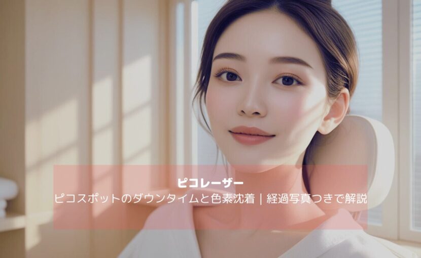 【ピコレーザー】ピコスポットのダウンタイムと色素沈着|経過写真つきで解説　サムネイル