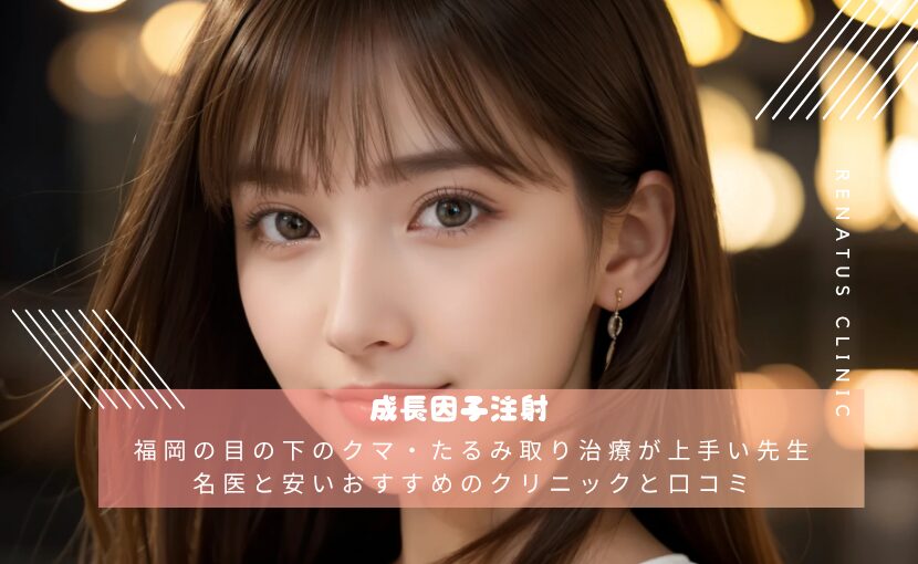 福岡の目の下のクマ・たるみ取り治療が上手い先生・名医と安いおすすめのクリニックと口コミ