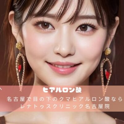 名古屋で目の下のクマヒアルロン酸ならレナトゥスクリニック名古屋院