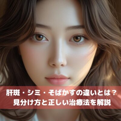 肝斑・シミ・そばかすの違いとは？見分け方と正しい治療法を解説