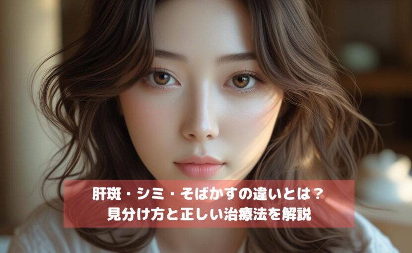 肝斑・シミ・そばかすの違いとは？見分け方と正しい治療法を解説