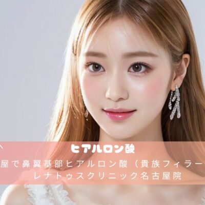 名古屋で鼻翼基部ヒアルロン酸（貴族フィラー）ならレナトゥスクリニック名古屋院