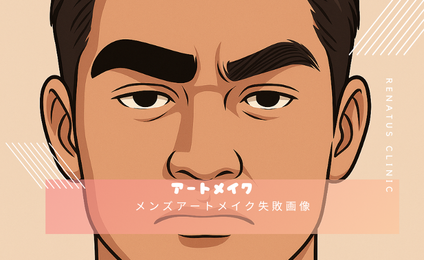 メンズアートメイク失敗画像