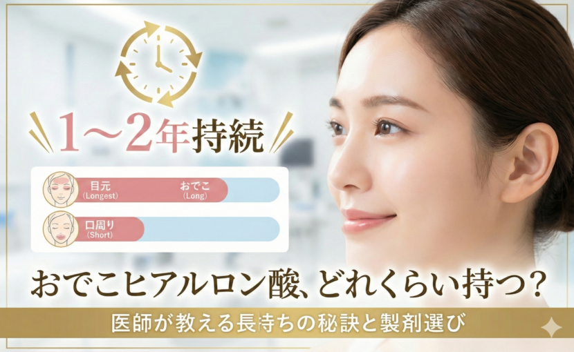 おでこヒアルロン酸どのくらい持つ？