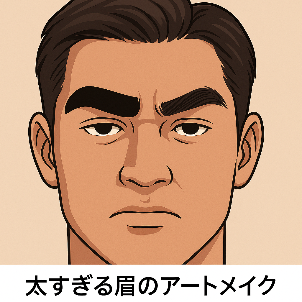 メンズアートメイク失敗画像付きで解説 2 メンズアートメイク失敗画像