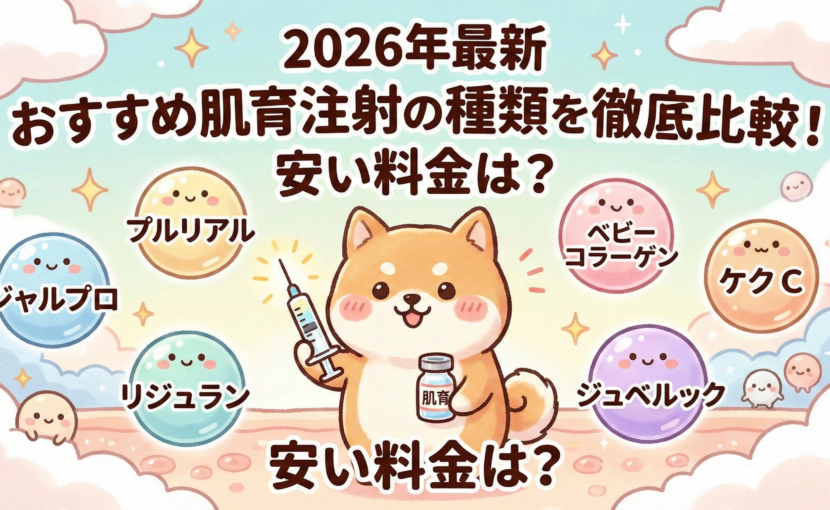 2026年最新おすすめ肌育注射の種類を徹底比較！安い料金は？