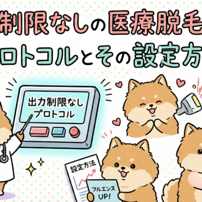 出力制限なしの医療脱毛とは?プロトコルとその設定方法 37 出力制限なしの医療脱毛とは?プロトコルとその設定方法