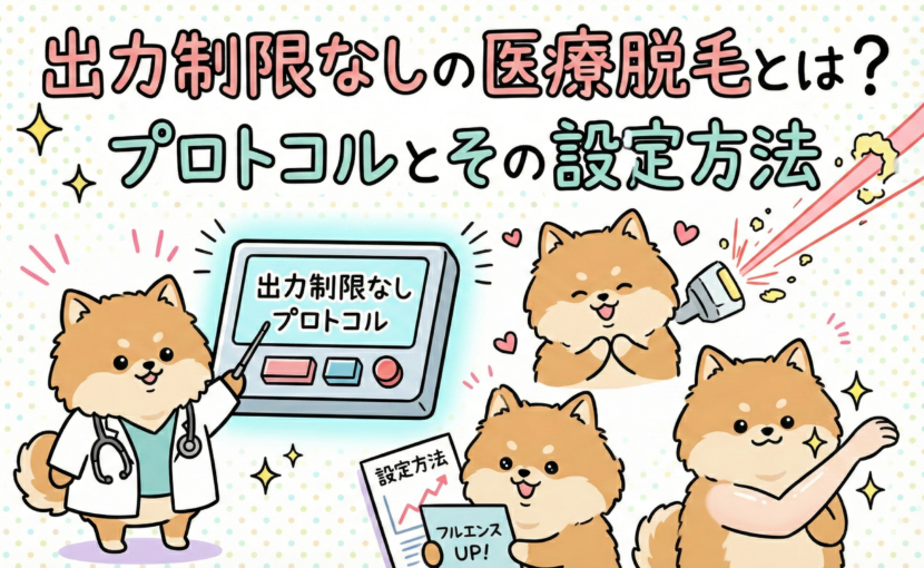 出力制限なしの医療脱毛とは？プロトコルとその設定方法