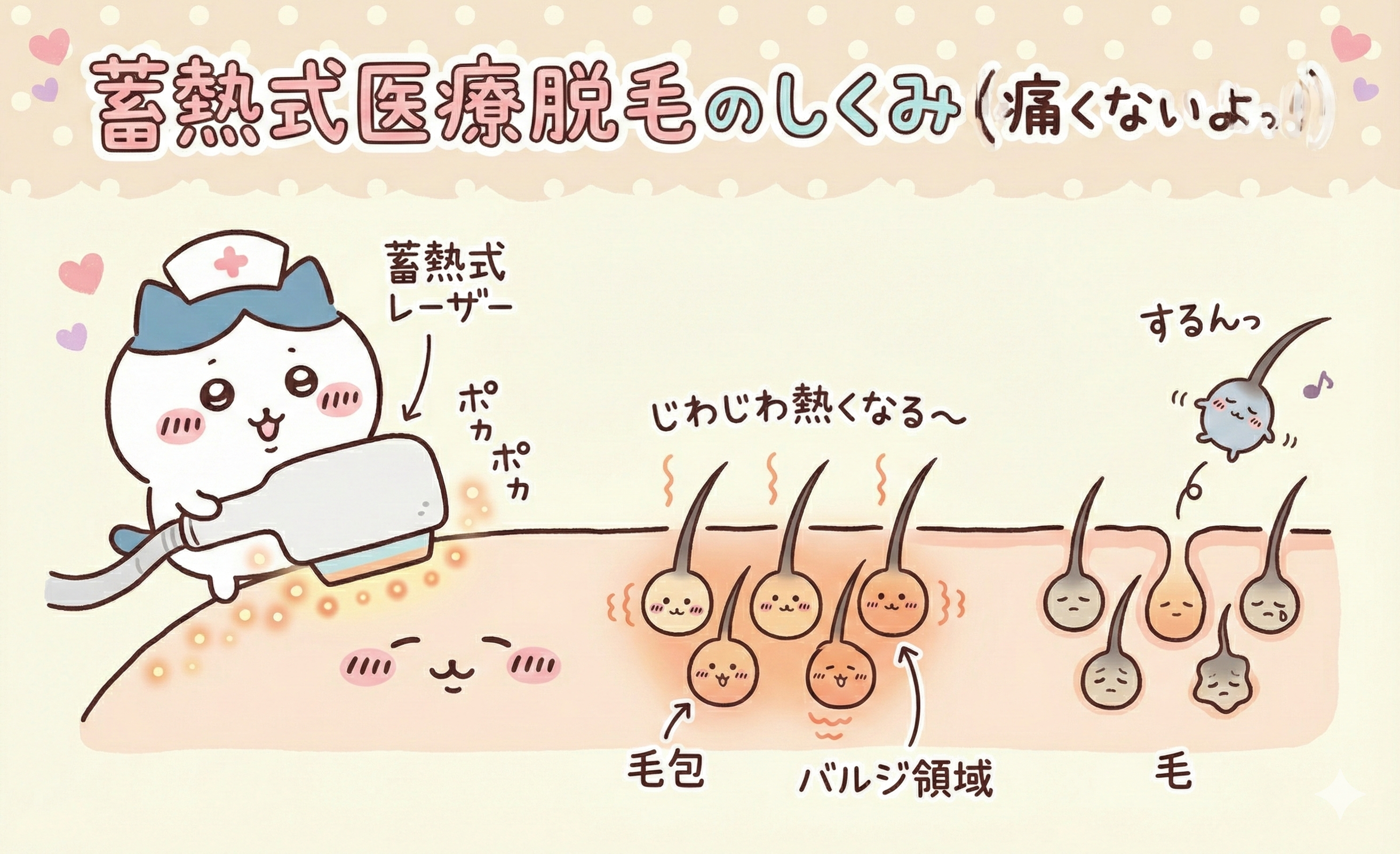 蓄熱式式医療脱毛について詳しく解説