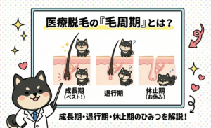 医療脱毛の「毛周期」とは？