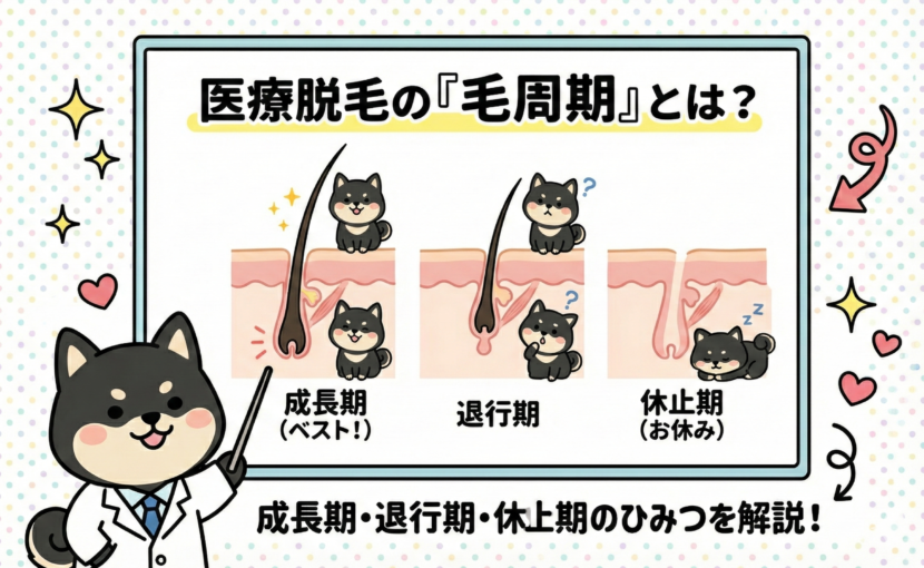 医療脱毛の「毛周期」とは？