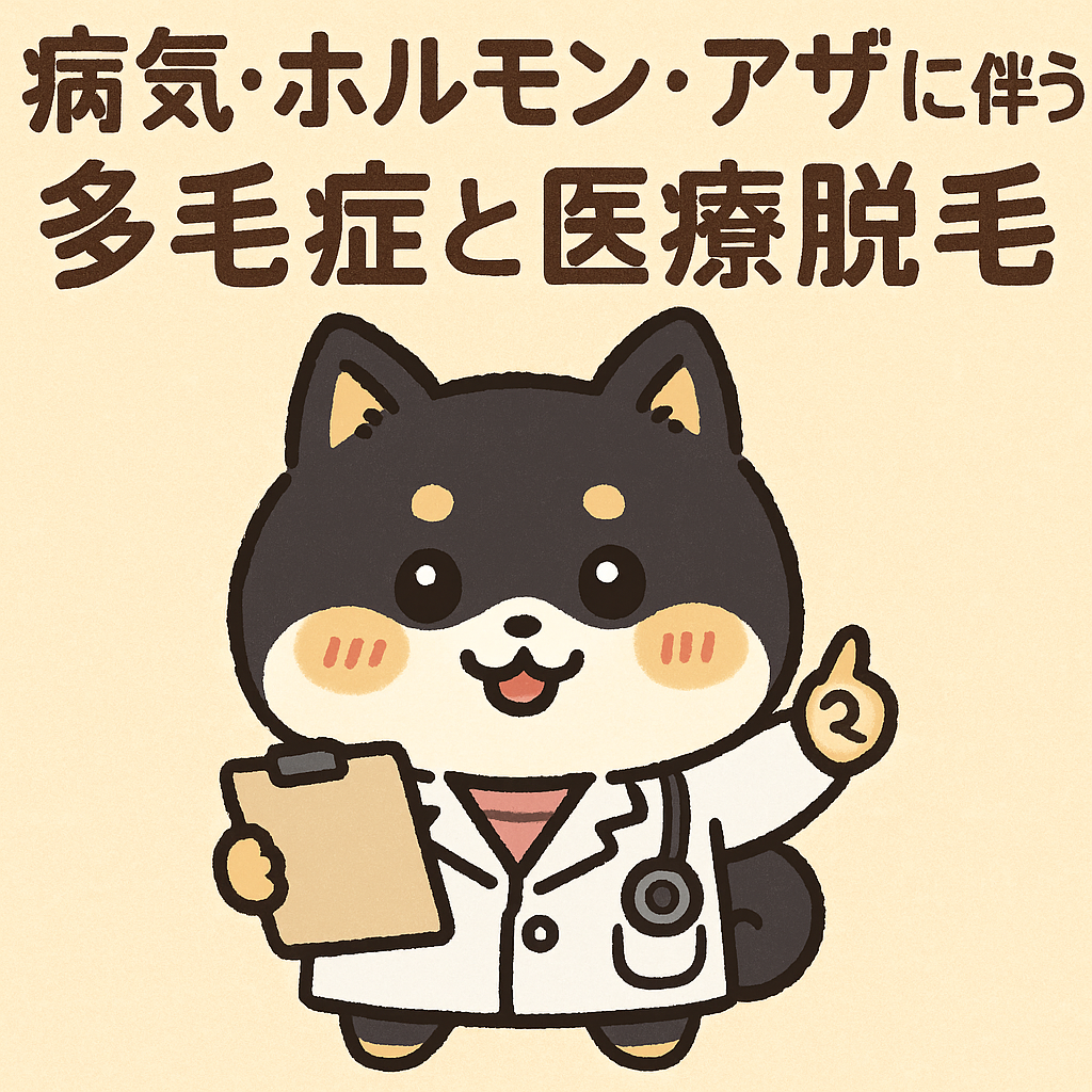 病気ホルモンあざの医療脱毛