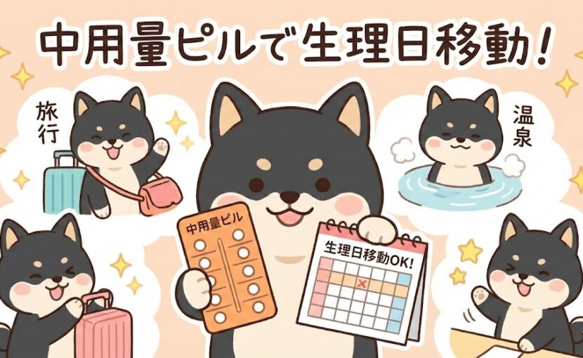 中容量ピルで生理日移動