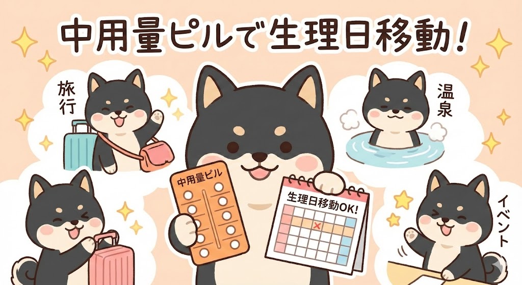 中容量ピルで生理日移動