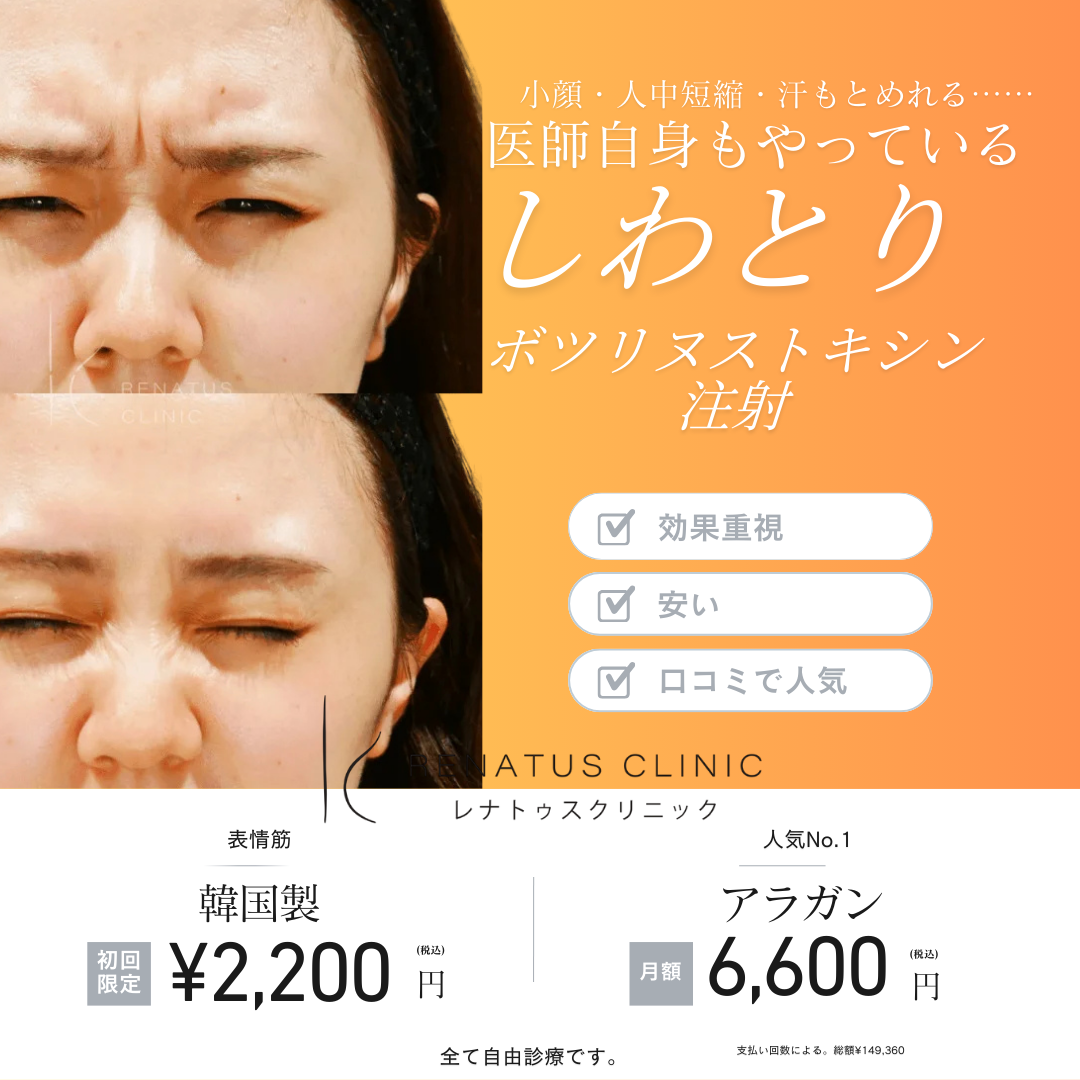レナトゥスクリニック ボトックス