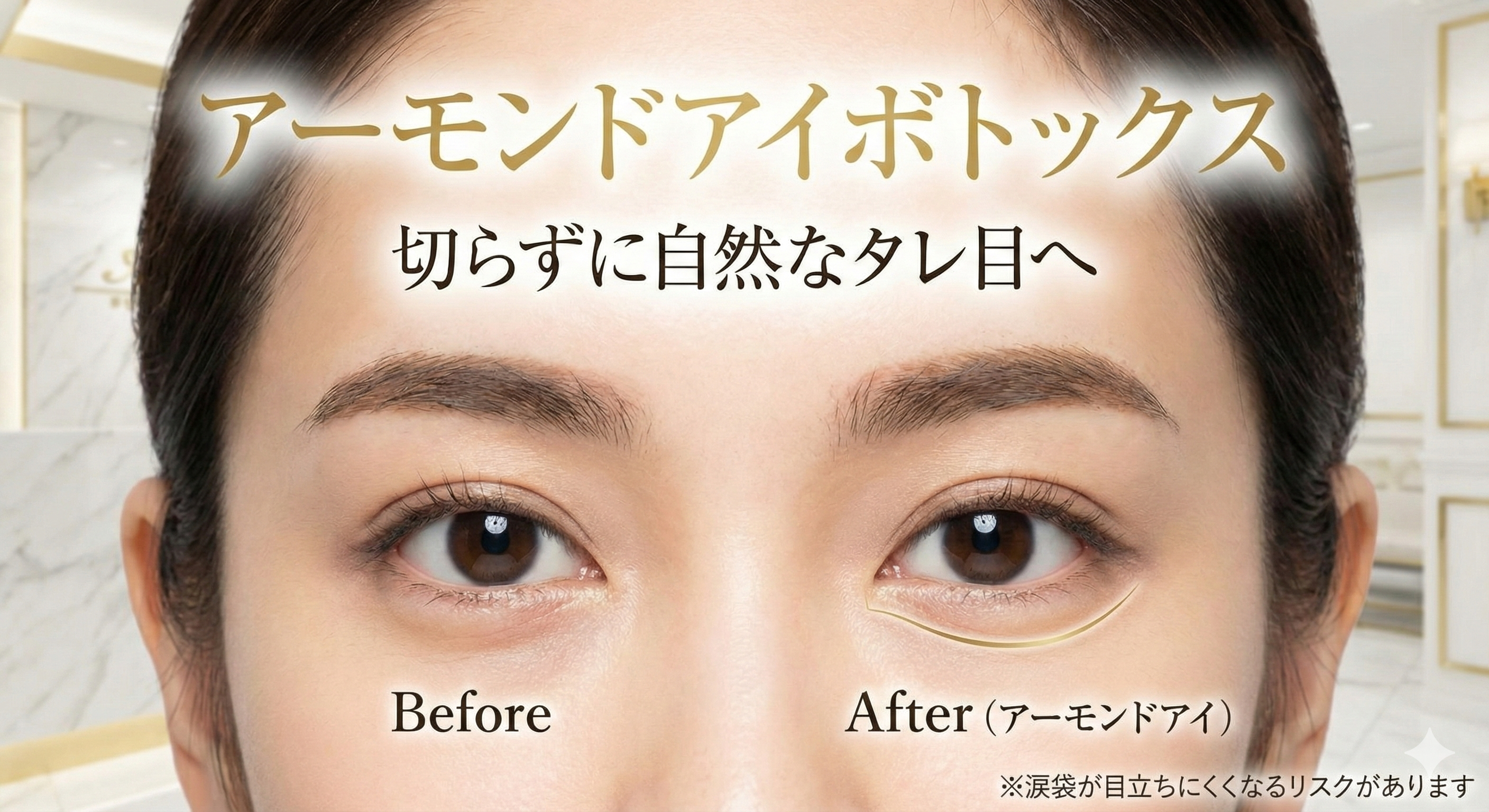 アーモンドアイボトックス(タレ目)