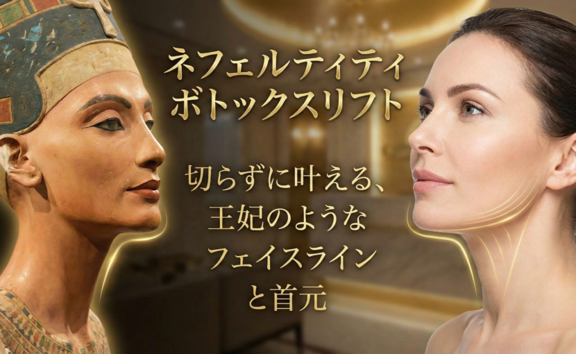 ネフェルティティボトックスリフトとは？首の筋・フェイスラインのたるみを解消