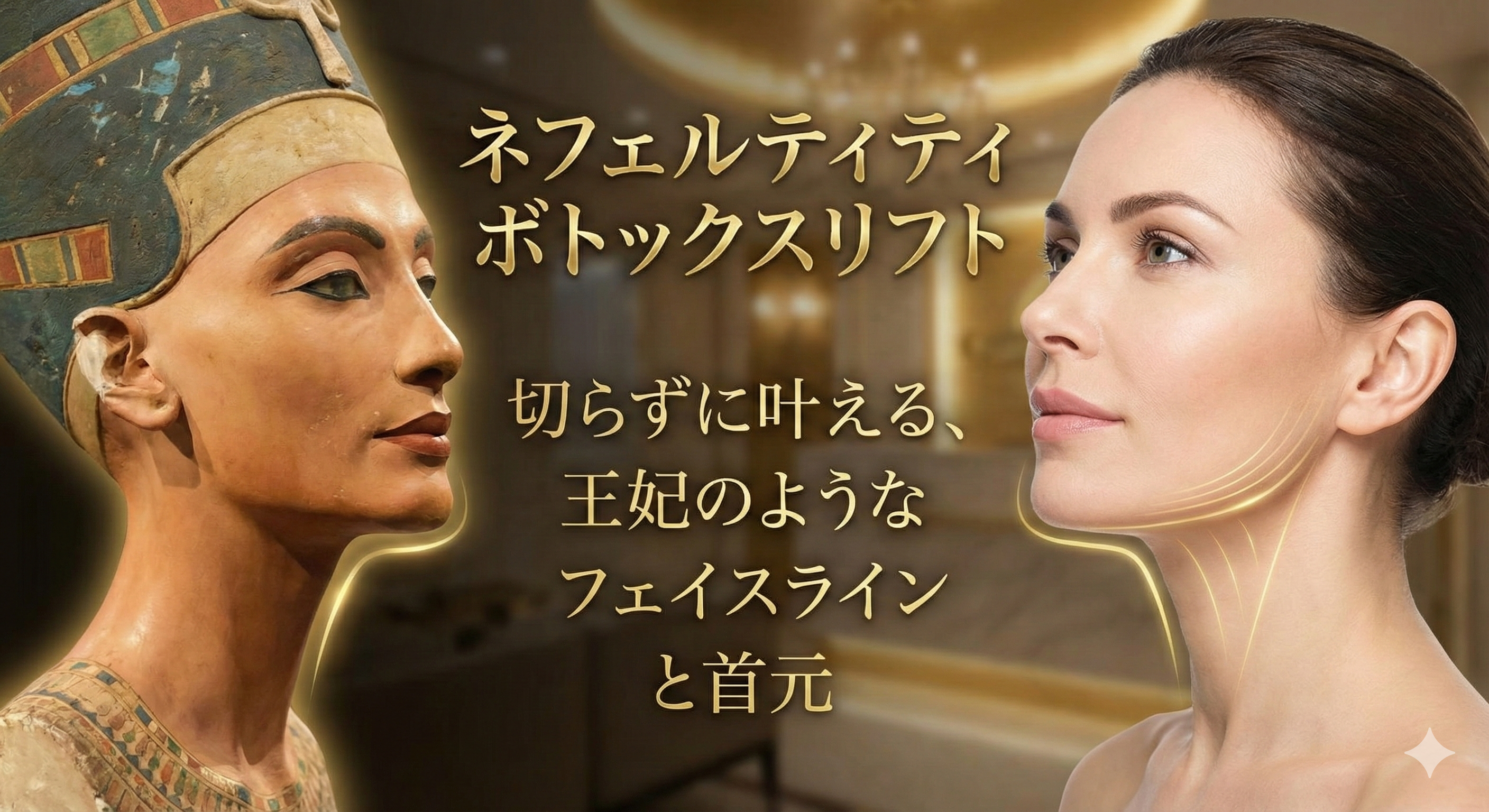ネフェルティティボトックスリフトとは？首の筋・フェイスラインのたるみを解消