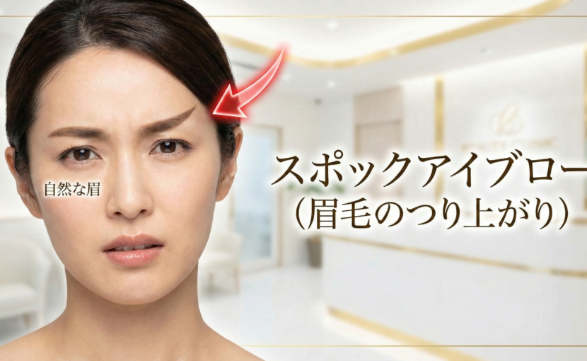 ボトックスで眉毛が吊り上がるスポックスアイブローとは