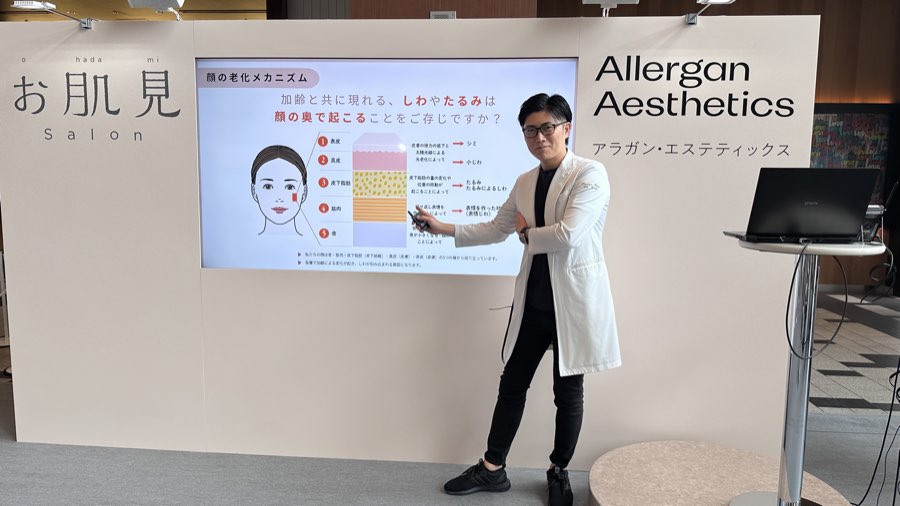 額と眉間を含む顔のバランスを確認するヒアルロン酸注入のイメージ