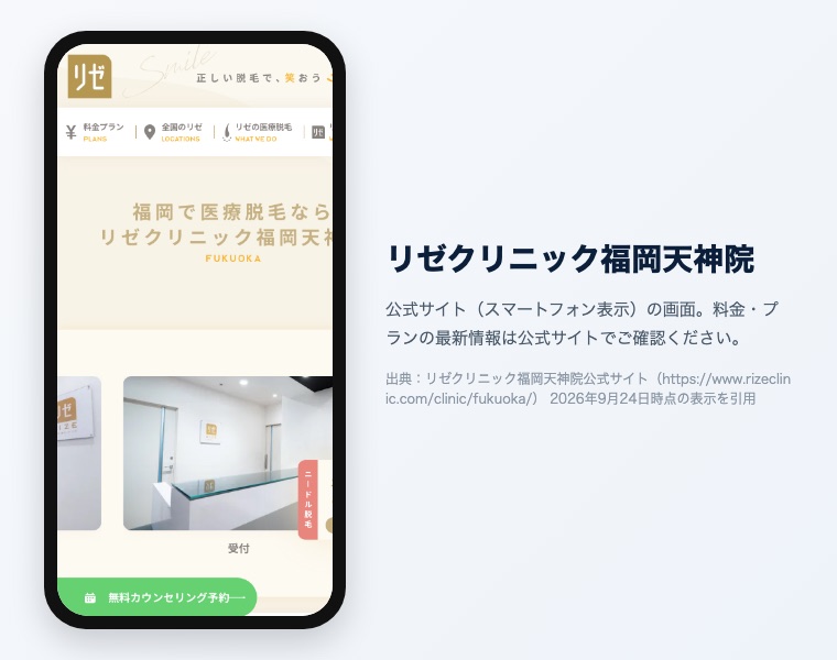 リゼクリニック福岡天神院公式サイトの保存画像